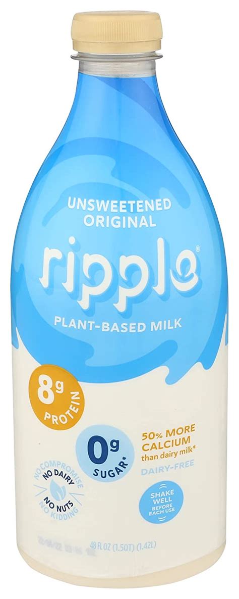 Buy Ripple Foods Original Unsweetened Nutritious Pea Milk 48 Oz Online