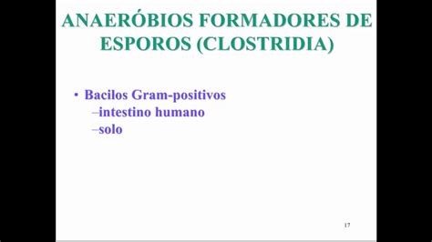 Aprenda Plugado BACTERIOLOGIA Aula 16 Slide 17 Anaeróbios