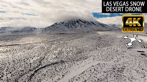 Las Vegas Snow In The Desert Drone Footage Mt Charleston Snow Las