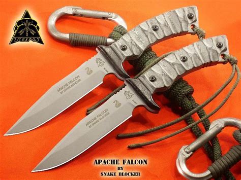 Tops Knives Apache Falcon Fixed 6 14 1095 Carbon Blade Rocky