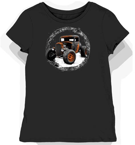 Koszulka Damska Czarna Z Klasycznym Motywem Hot Roda S Kozaknadruki Moda Sklep Empik