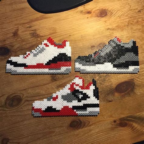 Nike Jordan Perler Beads By Glaze Perler Bead Patterns Perler