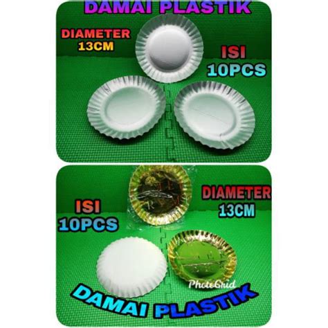 Jual Isi Pcs Piring Mas Ekonomis Kertas Kue Cake Tart Ulang Tahun