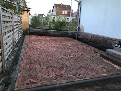 Klinker Terrasse Fischgr Te Pflaster Klinker Pflaster Hofeinfahrt