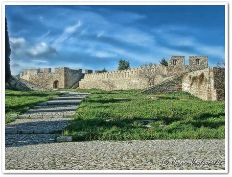 Greece Channel Castle Of Karababa Chalcis Euboea Island Greece