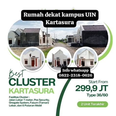 Perumahan Kartasura Rumah Kartasura Rumah Dekat UIN Surakarta