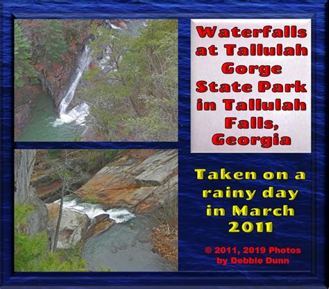 Animal, Nature, and Travel: Waterfalls at Tallulah Gorge State Park in ...