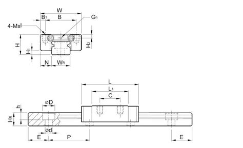 HIWIN Linear Motion Guid Block Rail MGN12C Hxh Bearing Co Ltd