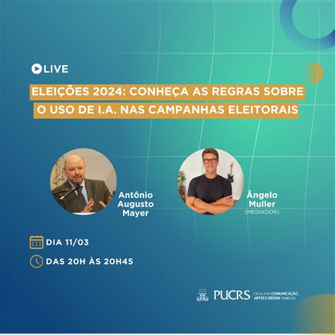 Live Eleições 2024 Saiba As Regras Sobre O Uso De Ia Nas Campanhas