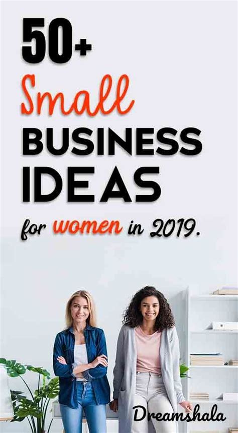 Two Women Standing Next To Each Other With The Text 50 Small Business