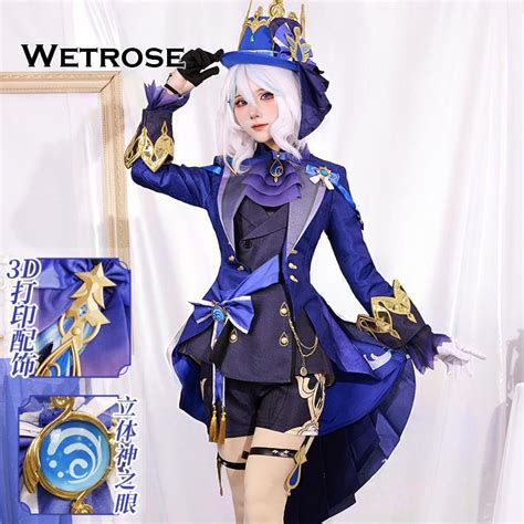 Wetrose Furina SSR Cosplay Costume Genshin Impact Ousia Pneuma Furina