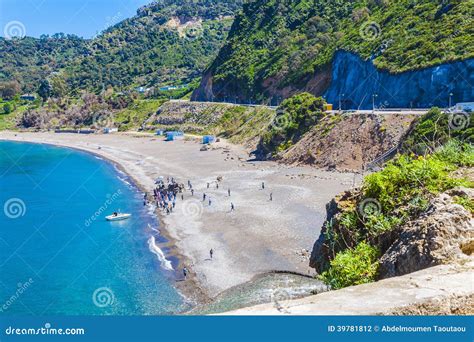 Spiaggia Jijel Algeria Fotografia Editoriale Immagine Di Sabbia