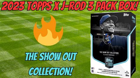 2023 Topps X J Rod The Show Out Collection 3 Pack Box Numbered Hits