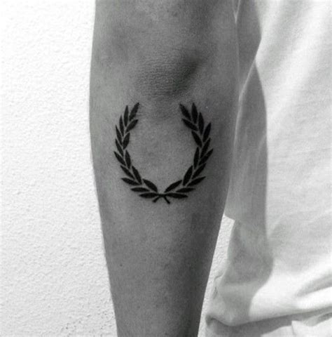 Outer Forearm Laurel Wreath Guys Tattoos Tricep Tattoos Forearm