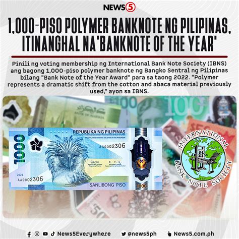 News5 On Twitter Runners Up Sa Bank Note Of The Year Award Para Sa