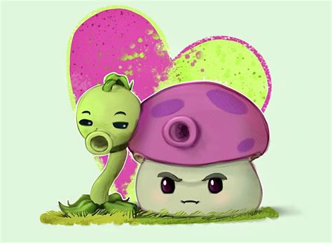 Peashooter and Fume Shroom : r/PlantsVSZombies