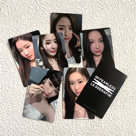 Kpop Le Sserafim Hd Photocards Impressos Novo Lbum Cart Es