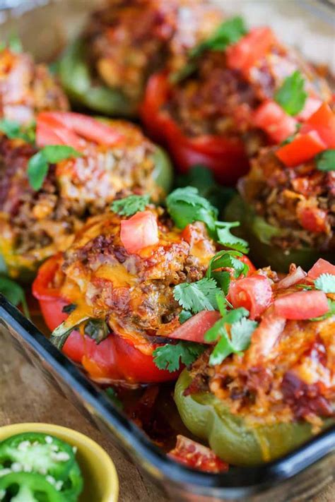 Taco Stuffed Peppers Spend With Pennies