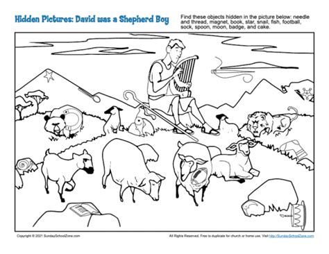 David Was a Shepherd Boy Bible Activities on Sunday School Zone