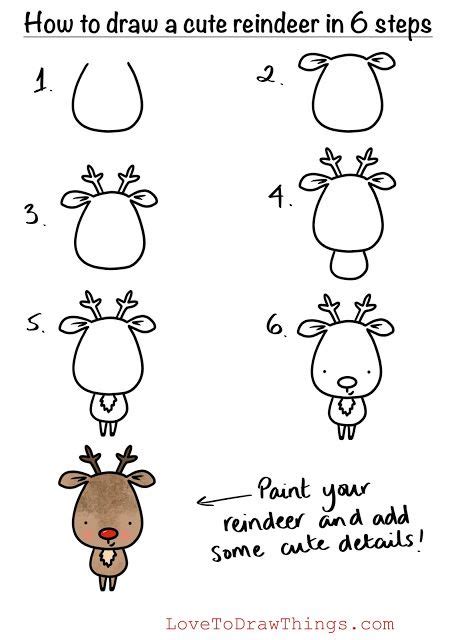 Step By Step Reindeer - Origami