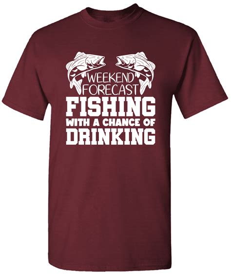 Weekend Forecast Fishing With A Chance Of Drinking Novelty Fishing