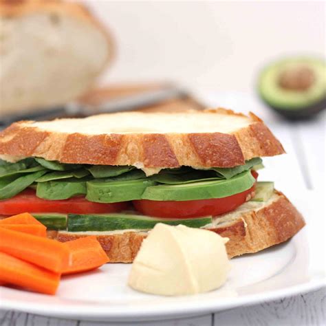 Hummus and Veggie Sandwich by Jesse Lane Wellness