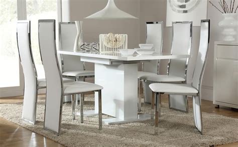 20 Collection Of High Gloss Dining Tables Sets