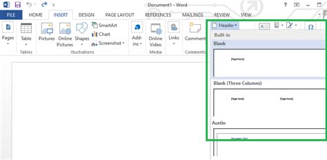 insert  header  footer  ms word geeksforgeeks