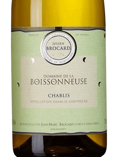 Jean Marc Brocard Domaine De La Boissonneuse Chablis Vivino Us