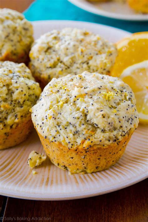 Orange Lemon Poppy Seed Muffins Sallys Baking Addiction