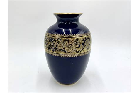 Porcelain Cobalt Vase Echt Kobalt Kpm Bavaria Germany