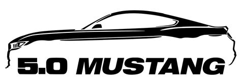 Ford Mustang Silhouette Decal