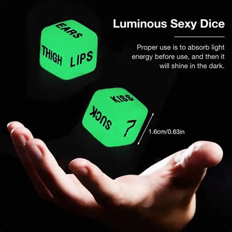 Girlspower Glow In The Dark English Word Dice Sex Adult Game Glowing