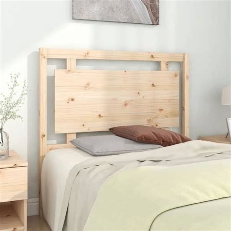 T Te De Lit En Bois Massif De Pin Atyhao X X Cm Blanc