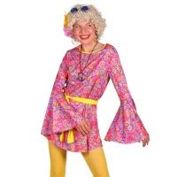 Hippie Jurkje Groovy Dames Jokershop Be Flower Power Kleding