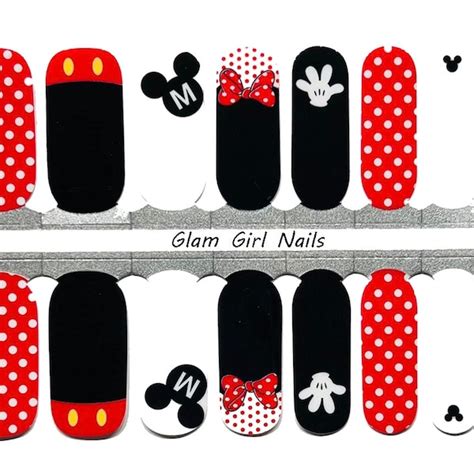 Mickey Mouse Nail Polish Etsy