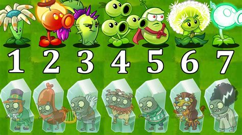 Pvz 2 Challenge 5 Plants Max Level Can Defeat 40 Freeze Zombies With