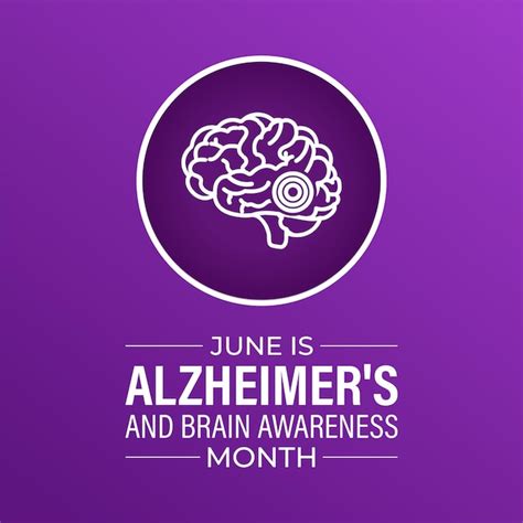 Premium Vector Alzheimers And Brain Awareness Month Is Observed Every