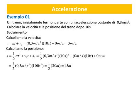 Cinematica Moto Rettilineo Uniformemente Accelerato Ppt