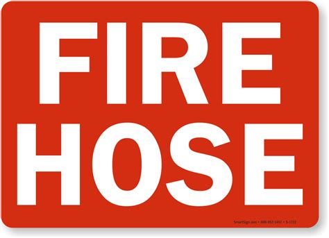 Fire Hose Signs