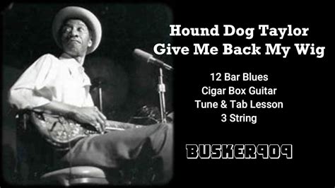 Give Me Back My Wig Hound Dog Taylor 12 Bar Blues 3 String Cigar