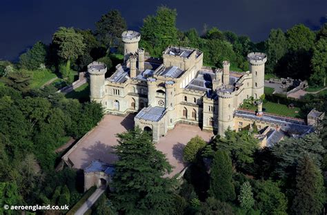 aeroengland | aerial photograph of Eastnor Castle Herefordshire England UK