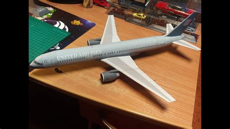 Paper Model Boeing 757 200 United Airlines Flight 93 Youtube