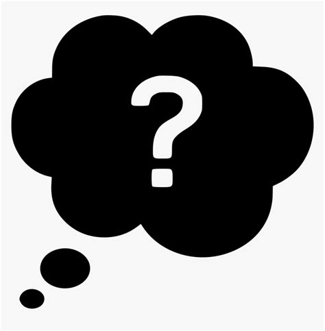 Question Thought Bubble Thought Bubble Question Mark Png Transparent