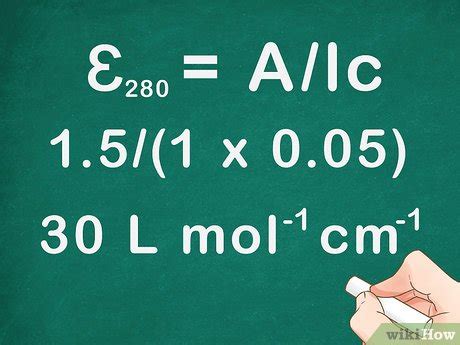 How to Calculate Molar Absorptivity: 8 Steps (with Pictures)