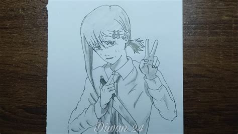 Cara Menggambar Anime Kobeni Chainsawman How To Draw Kobeni