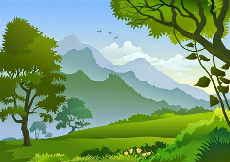 Gambar Gunung Kartun Berwarna Homecare24