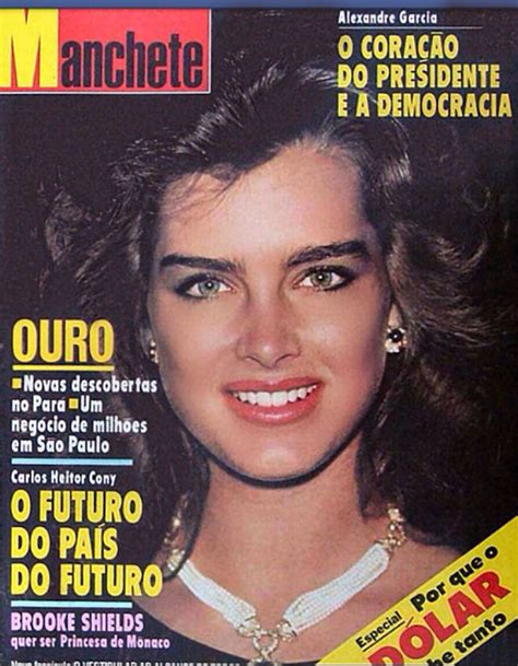 Brooke Shields On The Cover Of Manchete Magazine Brazil 1983