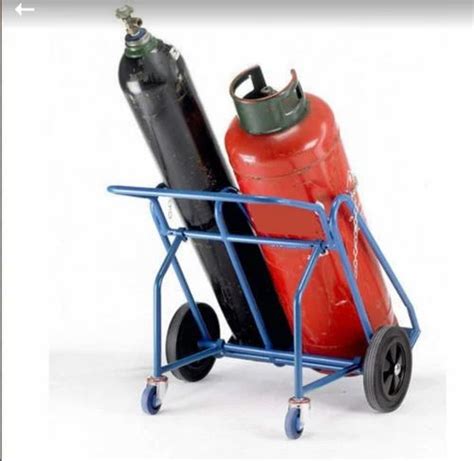 Rudra Mild Steel Cylinder Gas Trolley For Industrial At Rs 6000 In