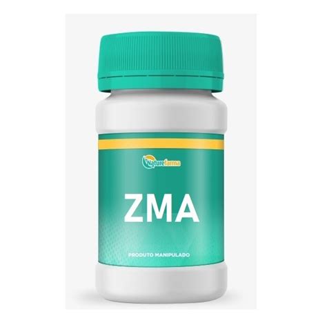 ZMA Zinco Magnésio Vitamina B6 Boro 60 Cápsulas NatureFarma